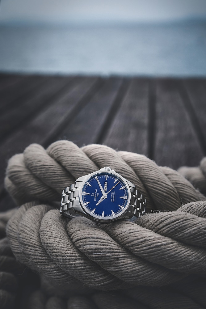 Men Automatic DS Action Day Date Powermatic 80 watch by Certina